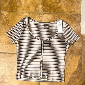 Hollister Must Have Button Front Top